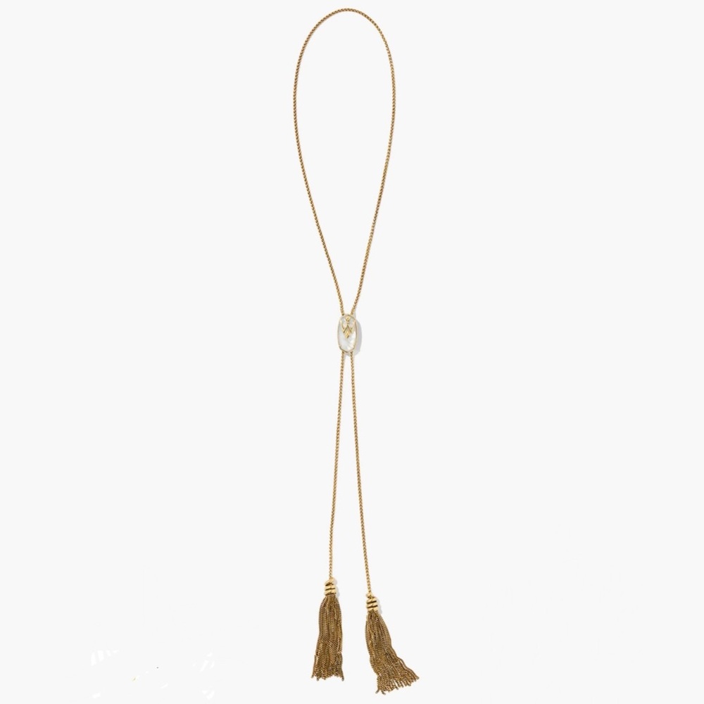 Wrangler x Yellow Rose Kendra Scott Rose bolo tie necklace
